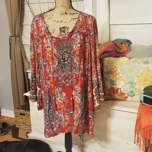 Angie Tops - Boho Style Tunic Angie Tops - Boho Style Tunic